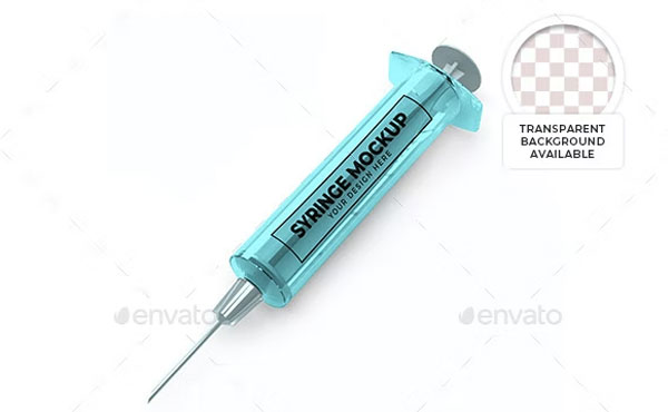 Medical Syringe Mockups Template