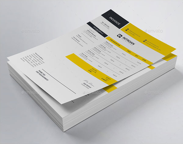 Modern Cleaning Service Invoice Template