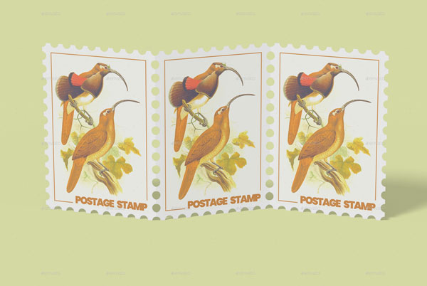 Postage Stamp Easy To Use Mockup