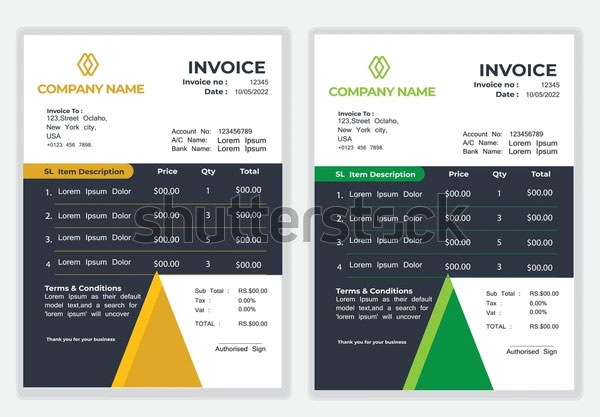 Printable Proforma Invoice Template
