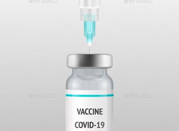 Realistic Bottle and Syringe