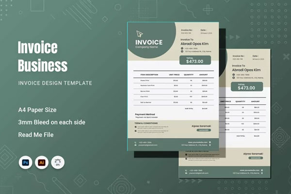 Sample Business Service Invoice Template