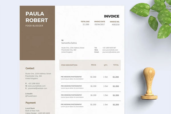 Sample Cleaning Invoice Templates