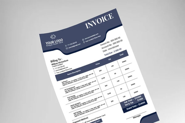 Sample Commercial Sales Invoice Form