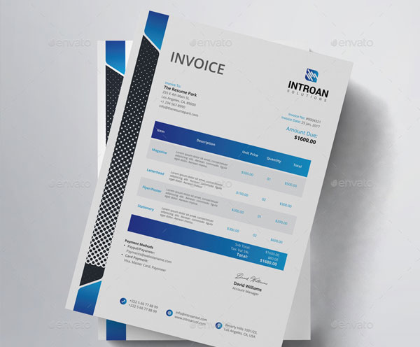 Sample Service Invoice Word Template