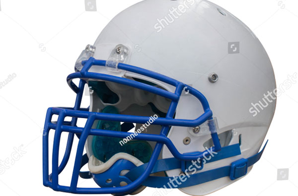 Side View Football Helmet Mockup