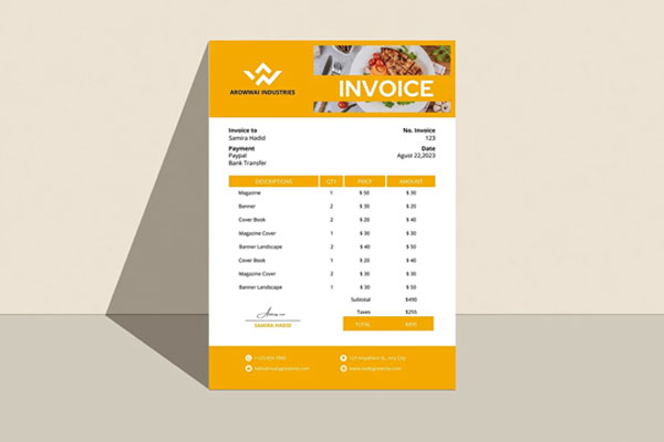 Simple Accounting Service Invoice Template