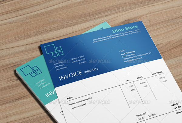 Simple Business Service Invoice Template