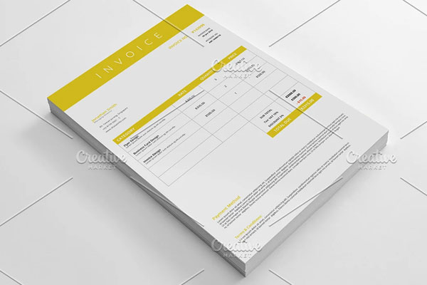 Simple Commercial Export Invoice