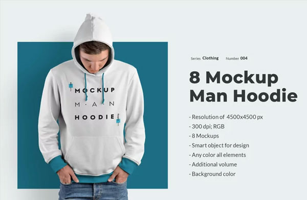 Simple Men Hoodie Mockups