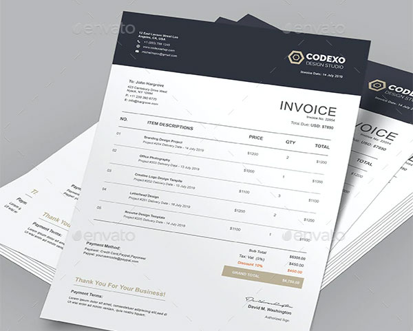 Soccer Invoice Word Template