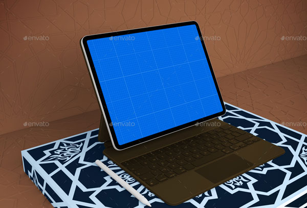 Tablet Pro And Magic Keyboard Mockup