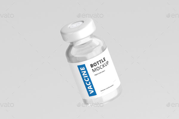 Vaccine Bottle Mockup Templates