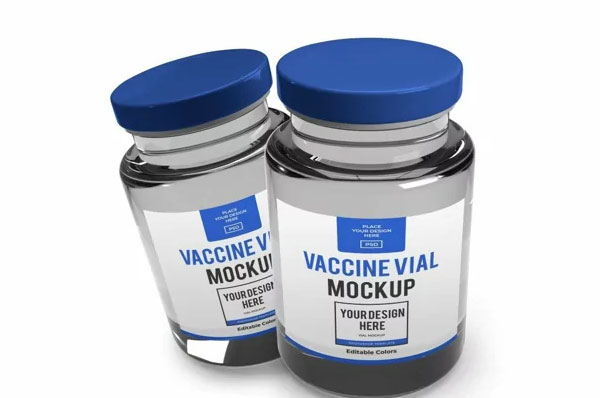 Vaccine Vial 3D Mockups Bundle