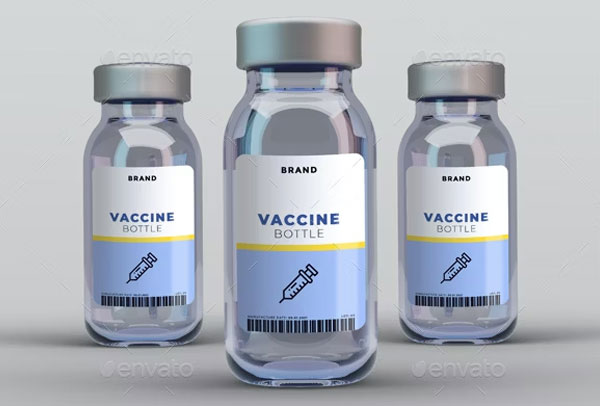 Vaccine Vial Mockup