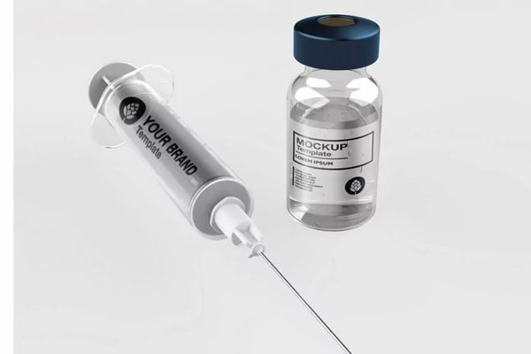 Vaccine and Syringe PSD Mockup
