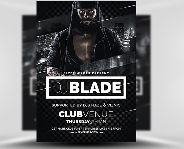 Dj Party Editable Flyer Template