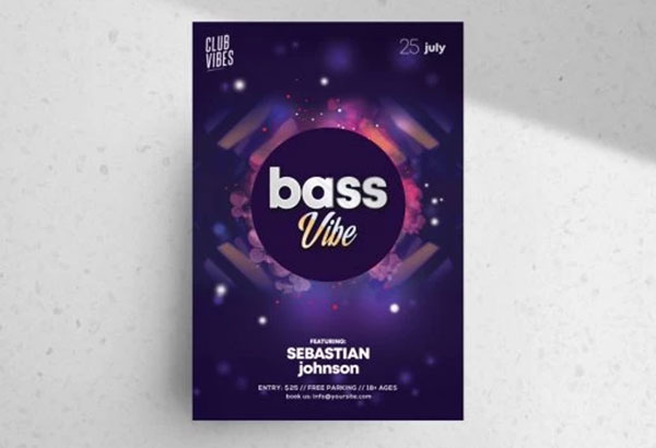 Dj Party Vibe Free Flyer Template