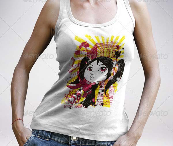 Female Tank Top Mockup