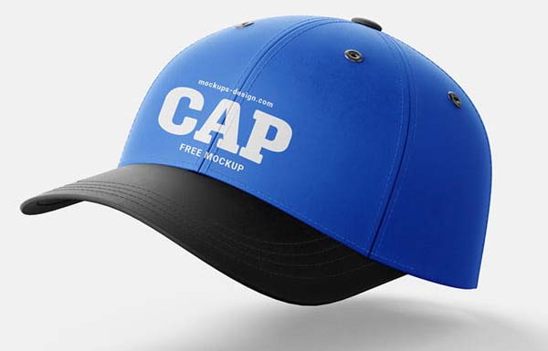 Free Black Cap PSD Mockup