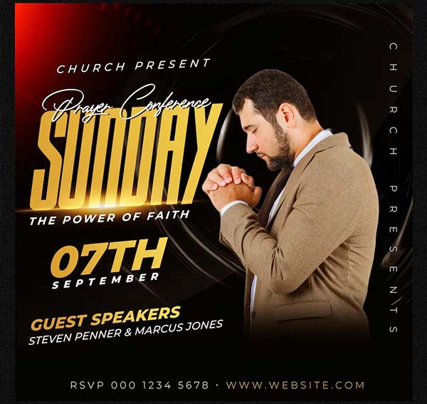 Free Church Conference Flyer Design