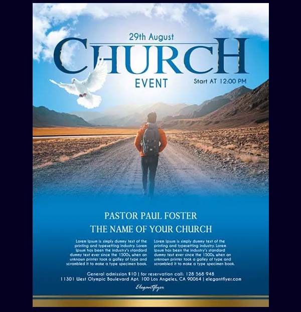 Free Church Event Free Flyer Printable Template