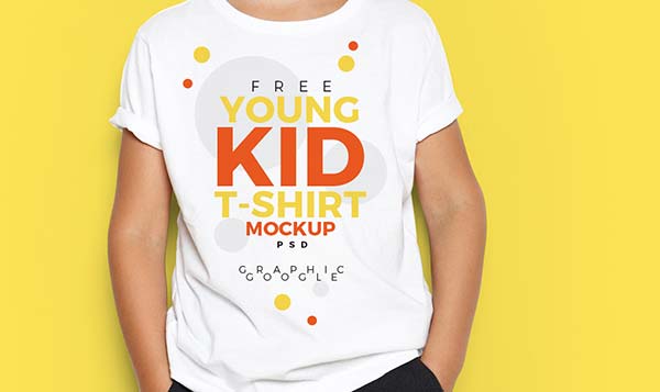 Free Kids T-shirt Mockup