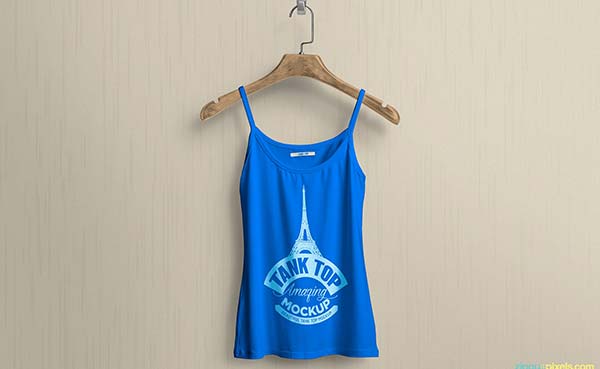 Free PSD Women Tank Top Mockup