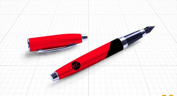 Free Pen Branding Mockup