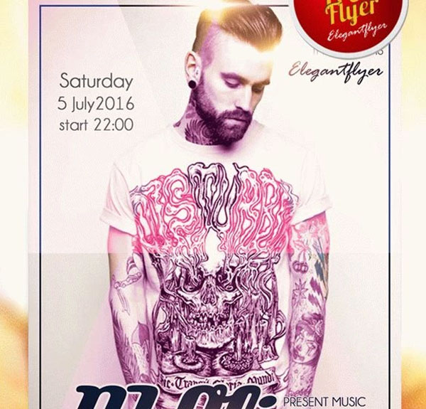 Fully Editable Free Dj Flyer Template