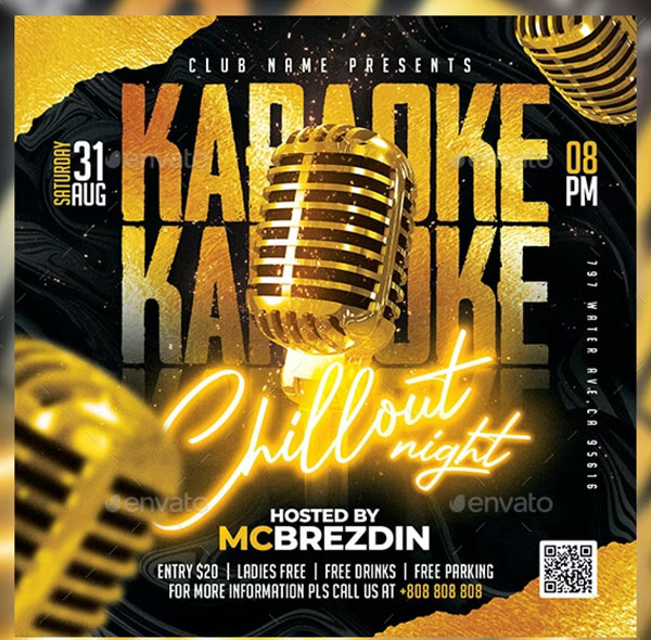 Karaoke Flyer Printable Template