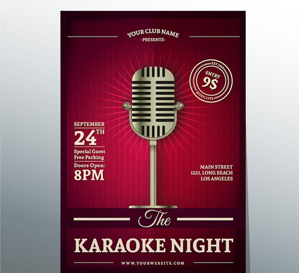 Karaoke Night Flyer Template