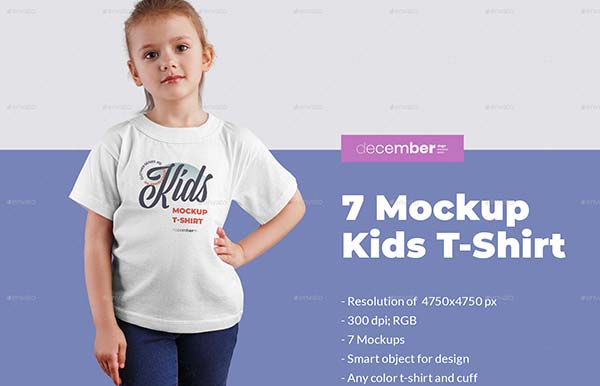 Kids T-Shirt Mockups Bundle