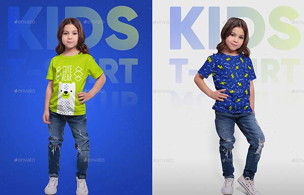 Kids T-Shirt PSD Mockups