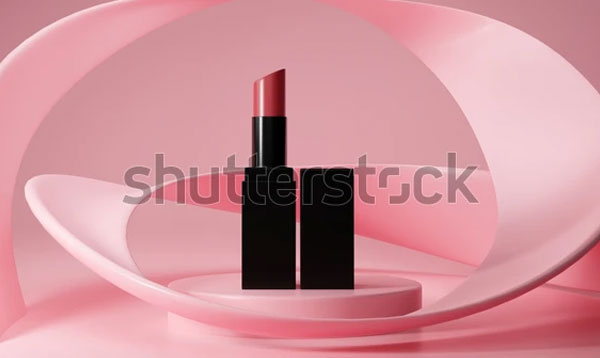Lipstick Mockup Geometric