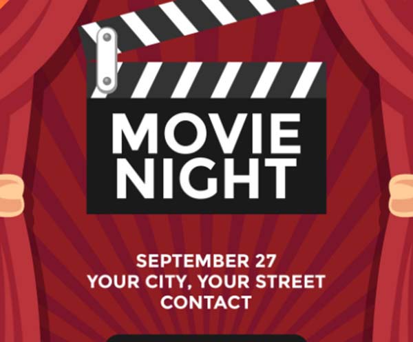 Movie Night Free Flyer