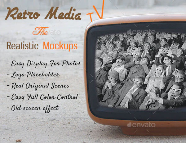Old Media TV Mockup
