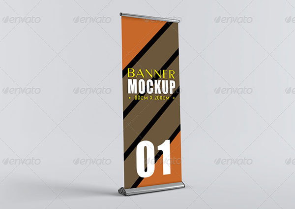Photoshop Banner Rollup Mockup