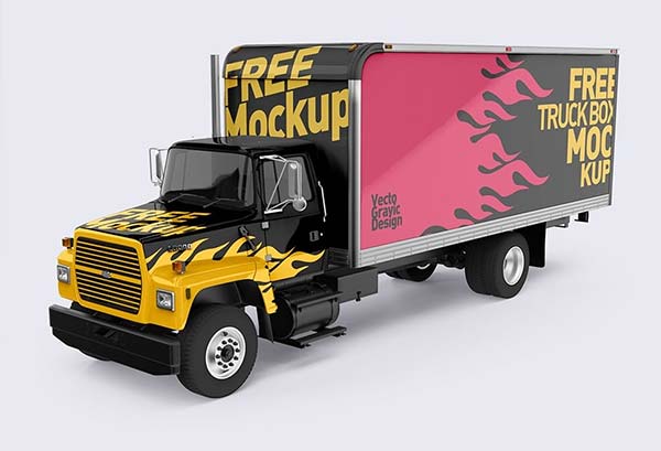 Photoshop Free Truck Mockups