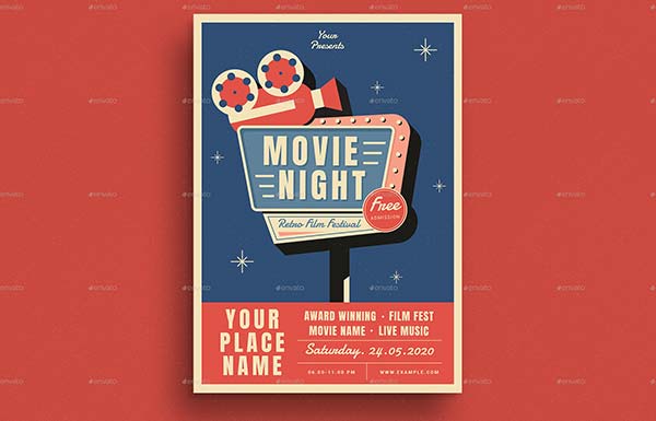 Premium Movie Night Flyer