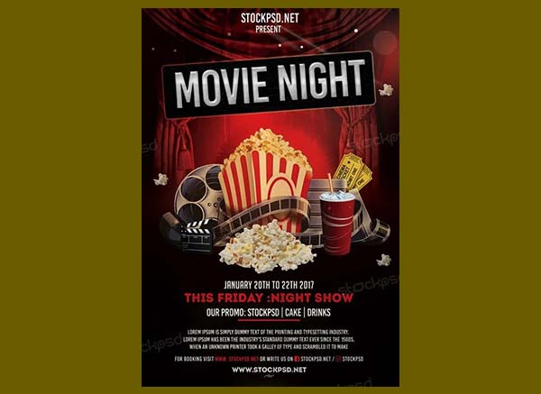 Printable Free Movie Night Flyer