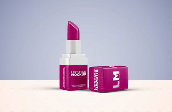 Realistic Lipstick Mockup