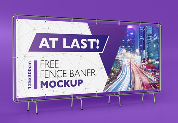 Rollup Expo Stand Banner Free Mockup
