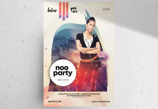 Simple Photoshop Dj Flyer Free Template