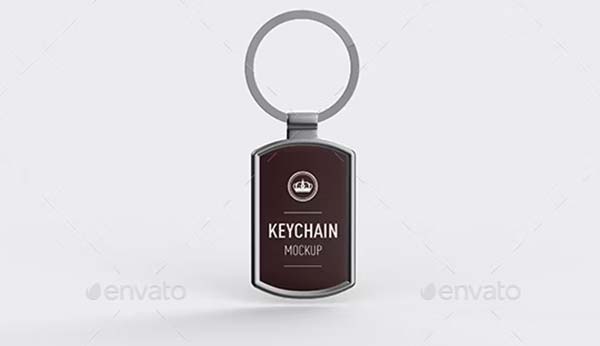 Simple Premium Keychain Mockup