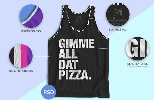 Vector Tank Top Free Mockup