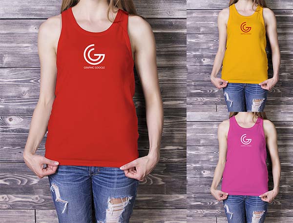 Women Free Tank Top Mockups