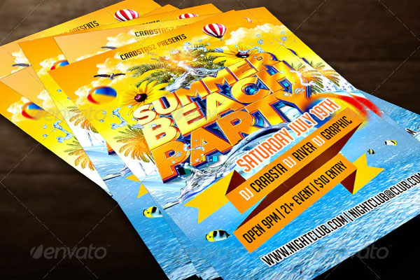 Amazing Summer Beach Party Flyer