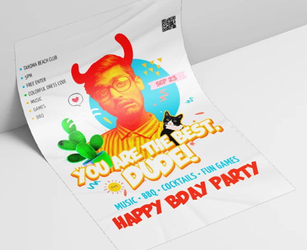 Birthday Party Premium Free Flyer