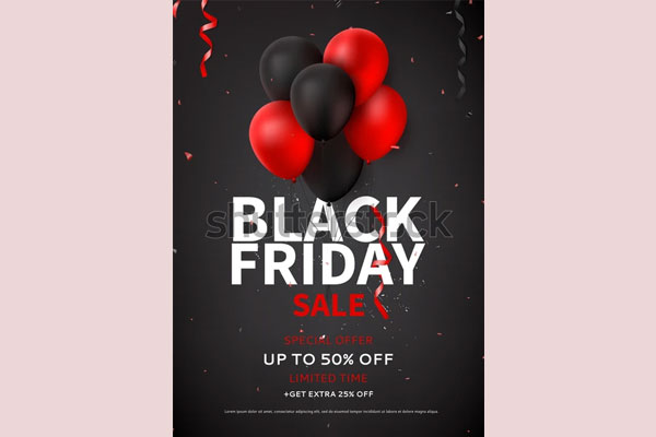 Black Friday Sale Flyer PSD Template